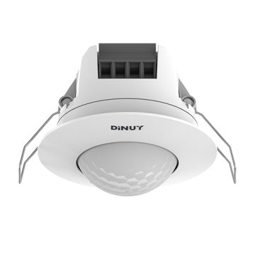 Detector de movimiento 360º empotrable en techo blanco