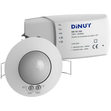 Detector de movimiento 360º empotrado 1-10V