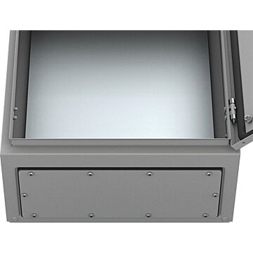 Placa pasacables 4, RAL7035