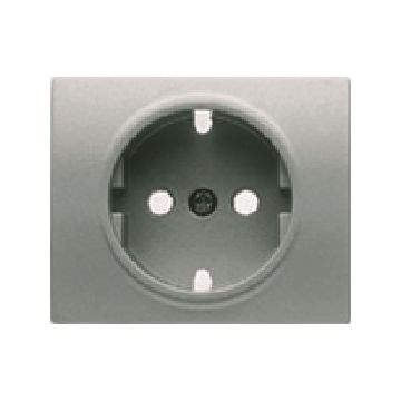 Mega, tapa base enchufe seguridad aluminio fusion
