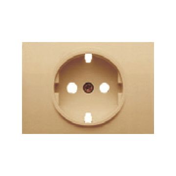 Coral, tapa base 2 polos + tt lateral protección de seguridad dorado perlado