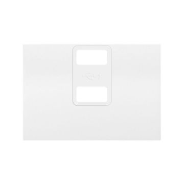 TAPA CARGADOR DOBLE USB BLANCO
