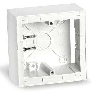 Viva, caja superficie modular, blanca pc-asa.
