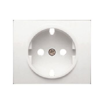 Mega, tapa base enchufe seguridad blanco perla mabe