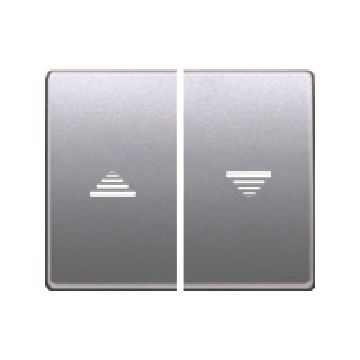 Mega, juego teclas pulsador-interruptor persiana alumino prusia