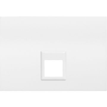 Coral, tapa para adaptador doble (rj11-rj45), blanco