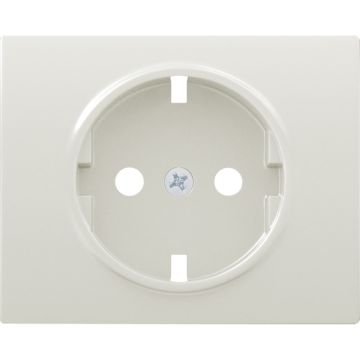 Mega, tapa base enchufe seguridad blanco satin