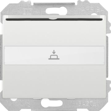 Iris, interruptor - conmutador para tarjeta con indicador luminoso, 1 microrruptor, blanco 10 (1,5)