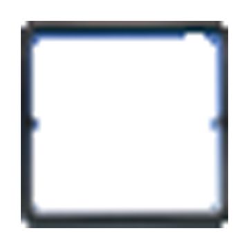 Marco embellecedor 1 módulo solr blanco