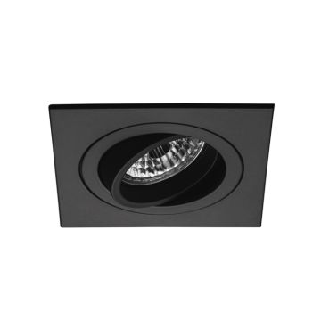 PRO 704D - Foco Technical - Cuadrado - Empotrable - Orientable - Sin tecnología - Color Negro