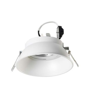 Downlight empotrable de techo dome 1xG53 máximo 100W blanco