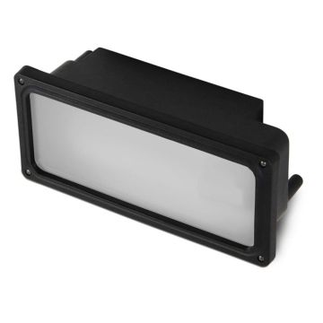 Empotrable de pared IP55 TIDIAN E27 15W negro 308 lúmenes