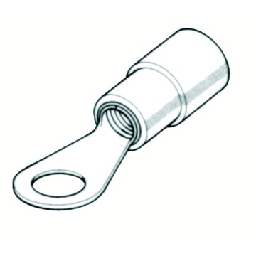 Terminal Bm Redondo Aislado 1,5 mm2 Tornillo D. 4 mm