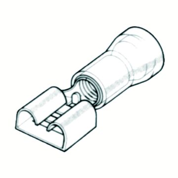 Terminal Bm Enchuf. Plano Hembra Aislado 2,5 mm2 6,3X0,8 mm