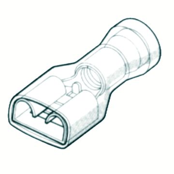 Term. Bm Enchuf. Plano Hembra Total Aisl. 2,5 mm2 6,3X0,8 mm