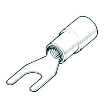 Terminal Bm Horquilla Aislado 6 mm2 Tornillo D. 4 mm