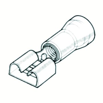 Terminal Bm Enchuf. Plano Hembra Aislado 2,5x6 mm2 6,3X0,8 mm