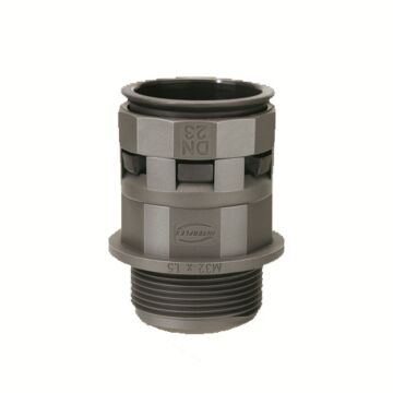 Racor Recto "Nylofix-Plus" Dn20 RM20X1,5 Pa Gris