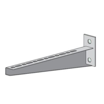 Soporte compacto para pared o perfiles C 200mm galvanizado en caliente
