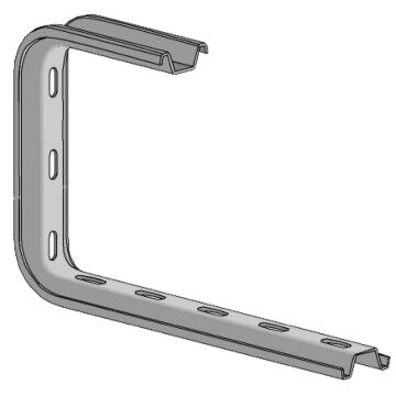 Soporte "Omega" P/Techo Insta-Fix 400 mm Galvanizado Sendz.