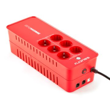 Salicru SPS 850 HOME – Sistema de Alimentación Ininterrumpida (SAI/UPS) de 850 VA Off-line multibase
