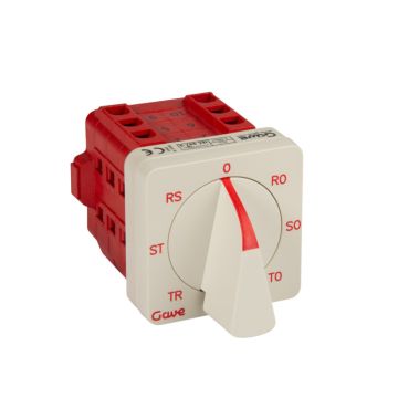 CONMUTADOR VOLTÍMETRO 3.3 FASES + NEUTRO 12A CALIBRE 0 MONTAJE 0