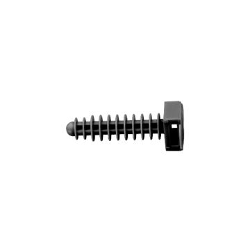 Taco para brida color negro diam. 6 mm 100 un