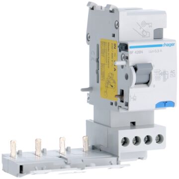 Bloque diferencial tipo-AC 300mA 4P 25A