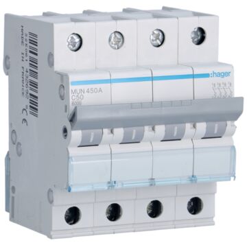 Interruptor automático 4P 50A curva-C 6kA