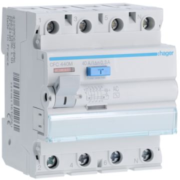 Diferencial 4P 40A 300mA tipo-AC
