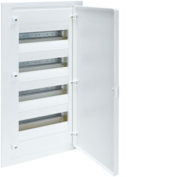 Caja empotrar golf VF con 4 filas 48 módulos opaco blanca