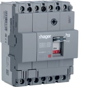 Interruptor automático X160 4P4D 18kA 125A TM fijo