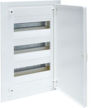 Caja empotrar golf VF con 3 filas 36 módulos opaco blanca