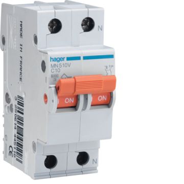 Interruptor automático MN bipolar 20A curva-C