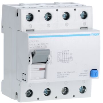 Interruptor diferencial 300mA 4P 125A