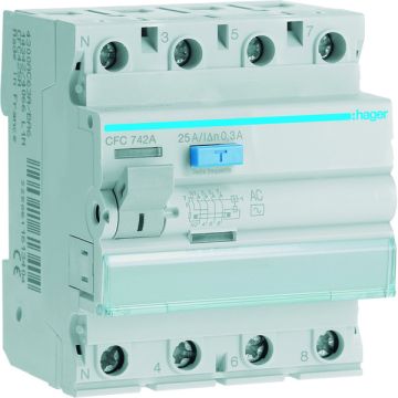 Interruptor diferencial 4P 40A 300mA AC