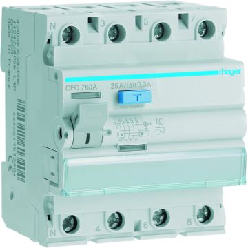 Interruptor diferencial 4P 63A 300mA AC
