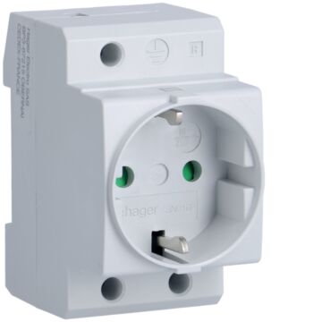 Base enchufe schuko 10/16A 230V 2P+TT