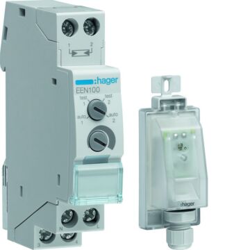 Interruptor crepuscular modular+célula superficie con 1 conmutador 16A