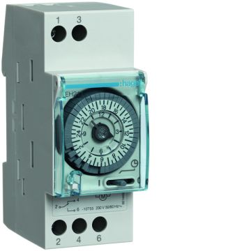 Interruptor horario esfera diaria sin reserva 200h 1 conmutado