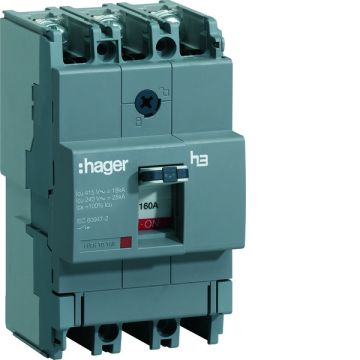 Interruptor automático X160 3P3D 18kA 160A TM fijo
