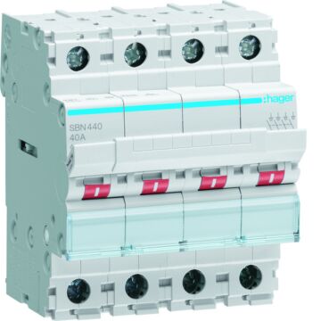 Interruptor modular corte SB 4P 40A