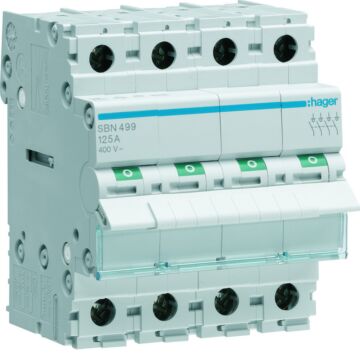 Interruptor modular corte SB 4P 125A
