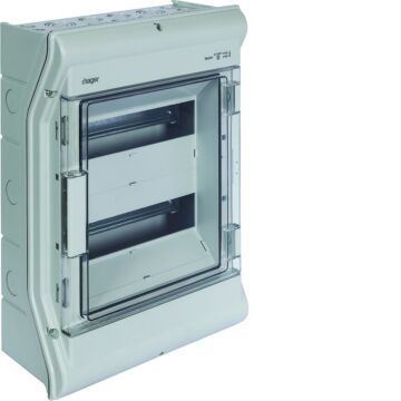 Caja distribución vector VE superficie con 2 filas 24 IP55