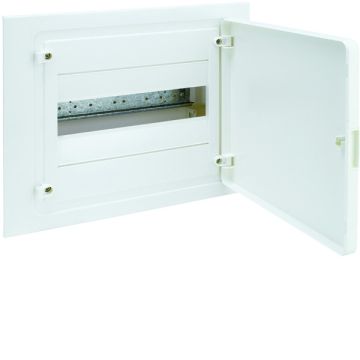 Caja empotrar golf VF con 1 fila 12 módulos puerta opaca blanca