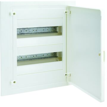 Caja empotrar golf VF con 2 filas 24 módulos puerta opaca blanca