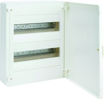 Caja de superficie golf VF con 2 filas 24 módulos opaca blanca