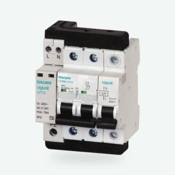 Transitoria 30kA y permanente 240Vac con IGA 2x63A