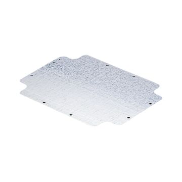 PLACA DE FONDO CON TORNILLOS DE FIJACIÓN AUTORROSCANTES - PARA CAJAS 240X190 - EN CHAPA GALVANIZADA