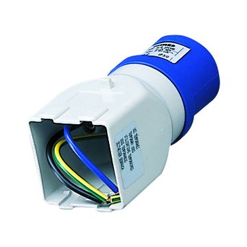 ADAPTADOR INDUSTRIAL/RESIDENCIAL - CLAVIJA 2P+T 16A 230V ac 50/60HZ - PREPARADO PARA 2 MÓDULOS SYSTEM